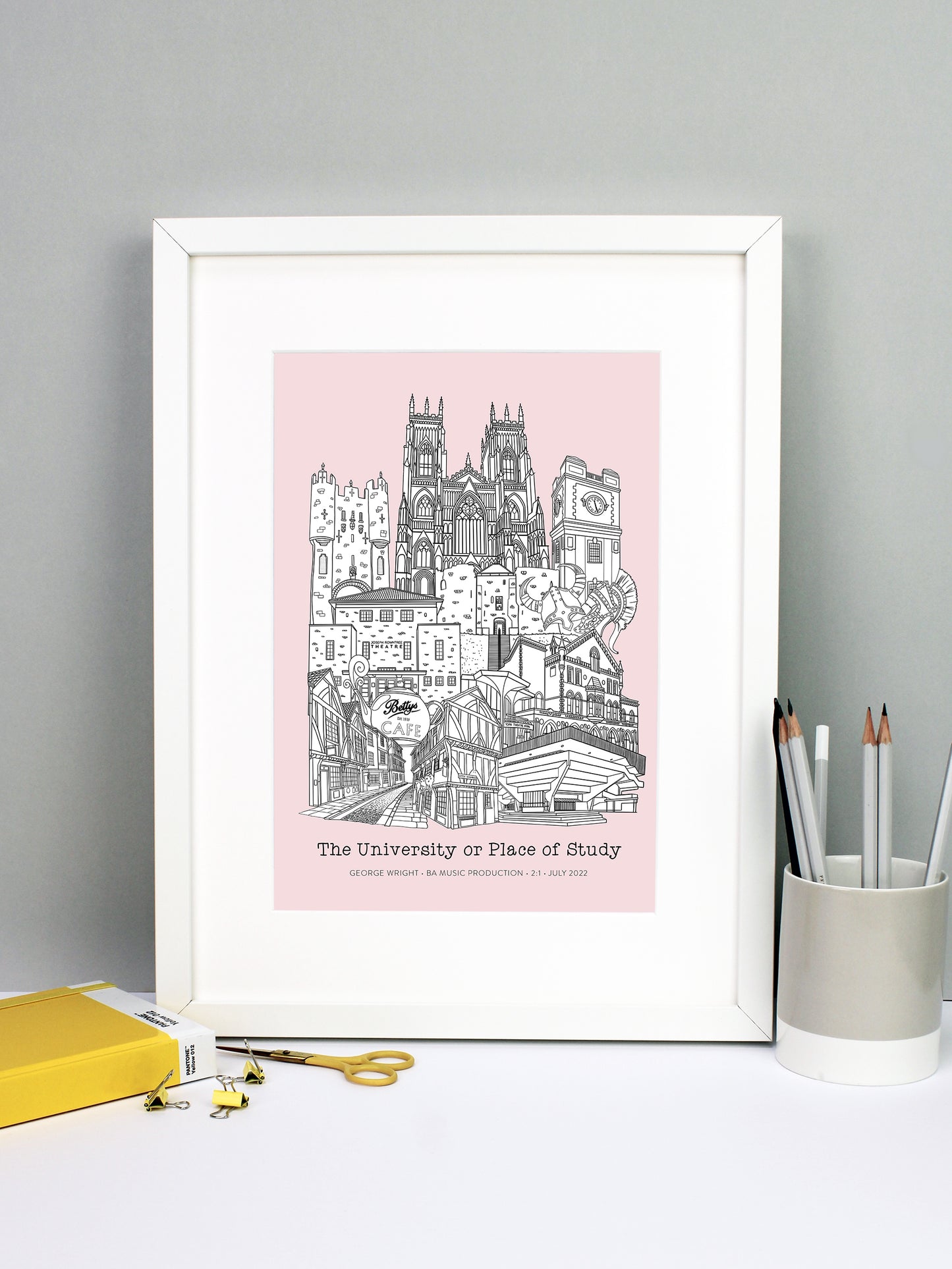 Personalised York Graduation Print