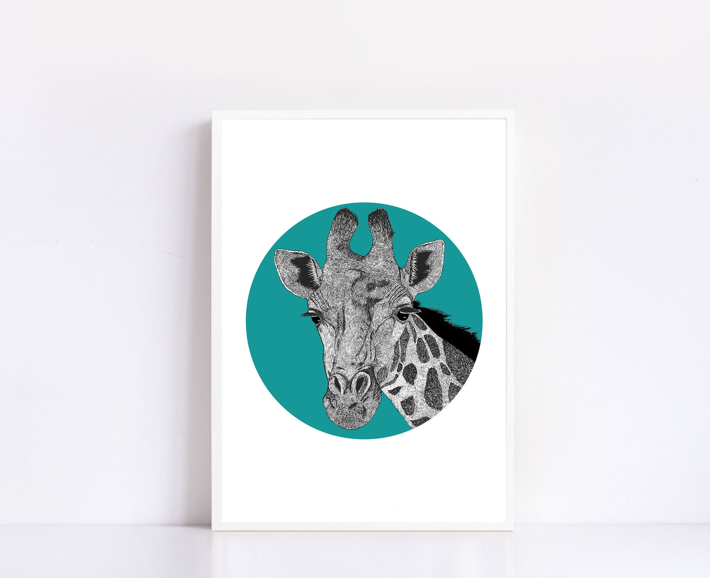 Giraffe Illustration Print