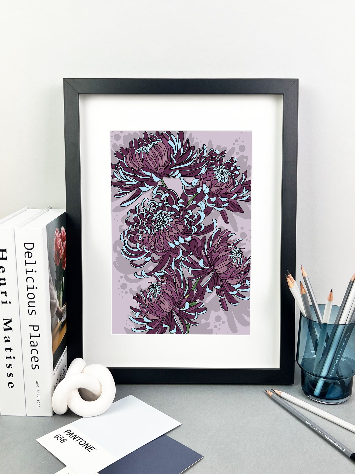 Purple Chrysanthemum Print