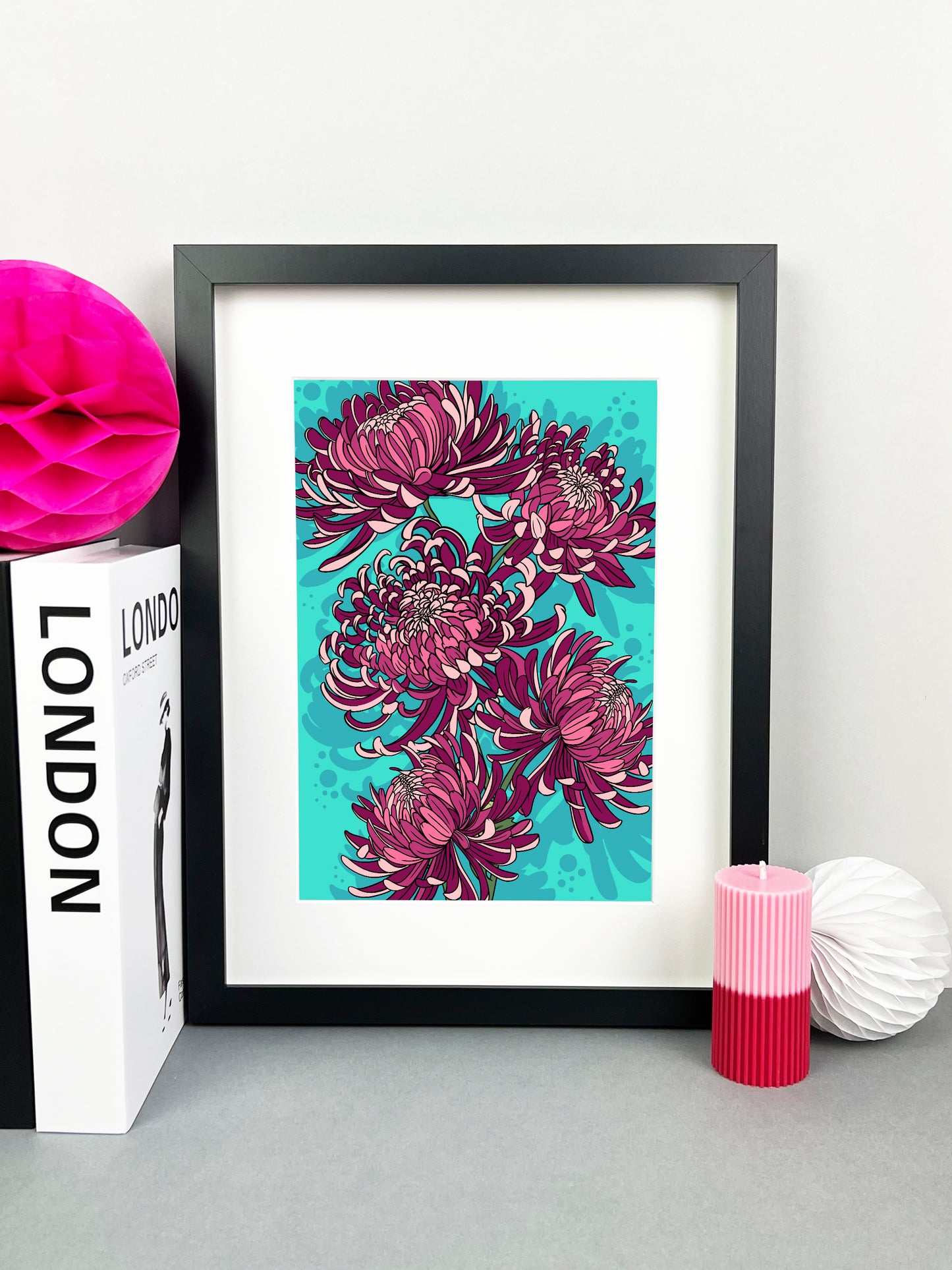 Pink Chrysanthemum Print
