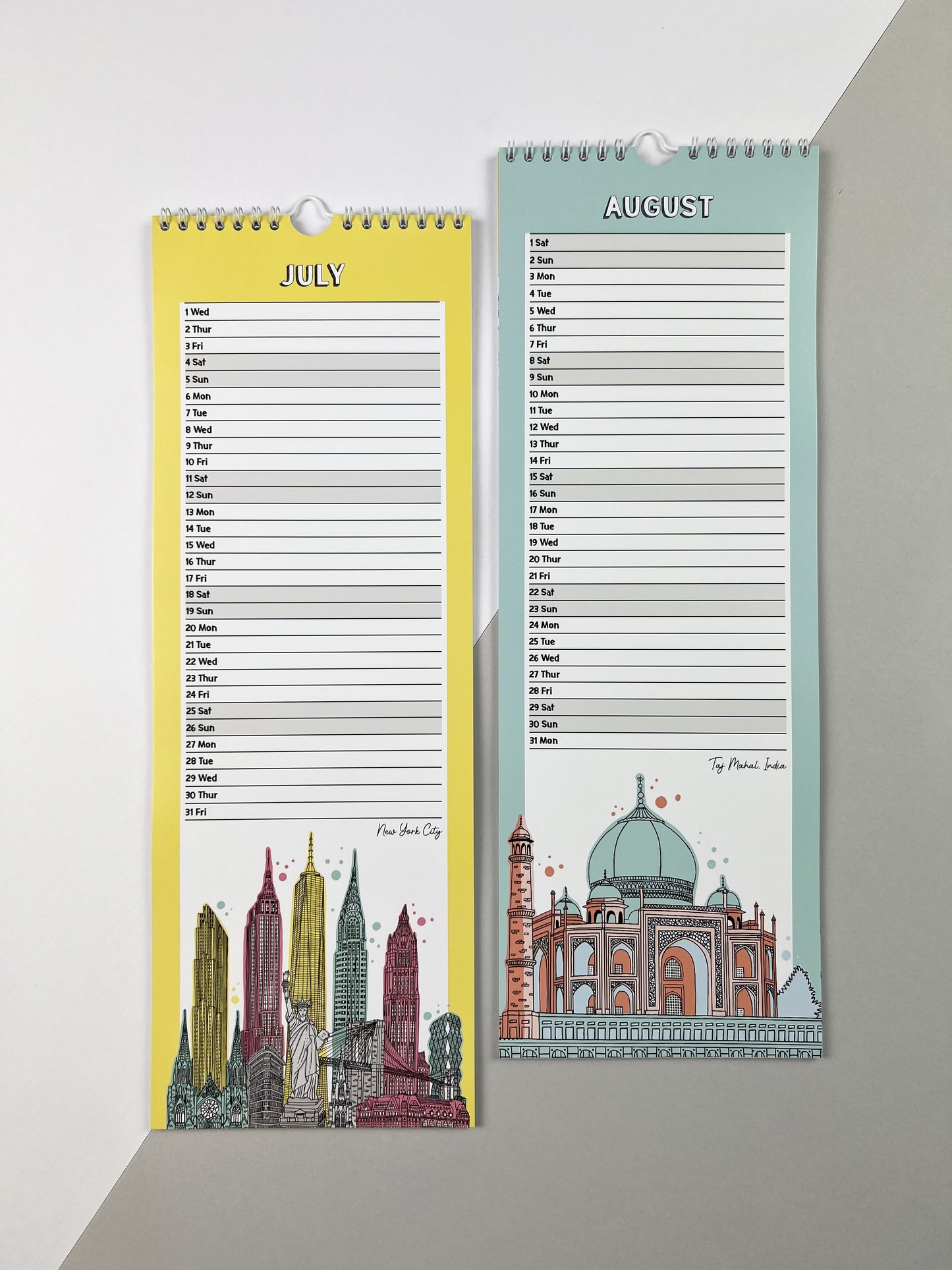 2026 Around the World Wall Calendar