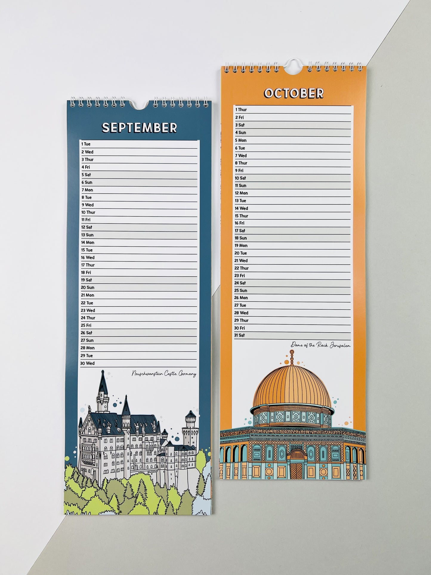 2026 Around the World Wall Calendar