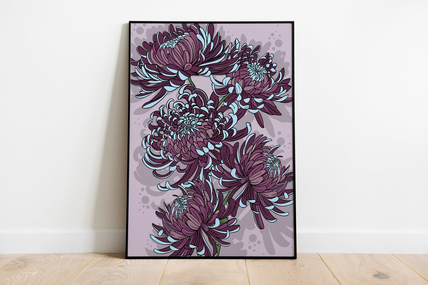 Purple Chrysanthemum Print