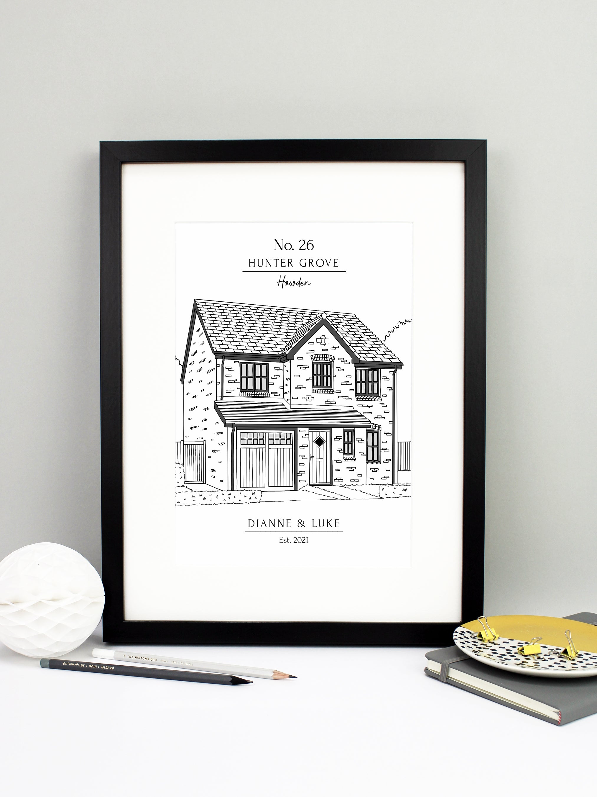 Personalised House Print – Design at Nine