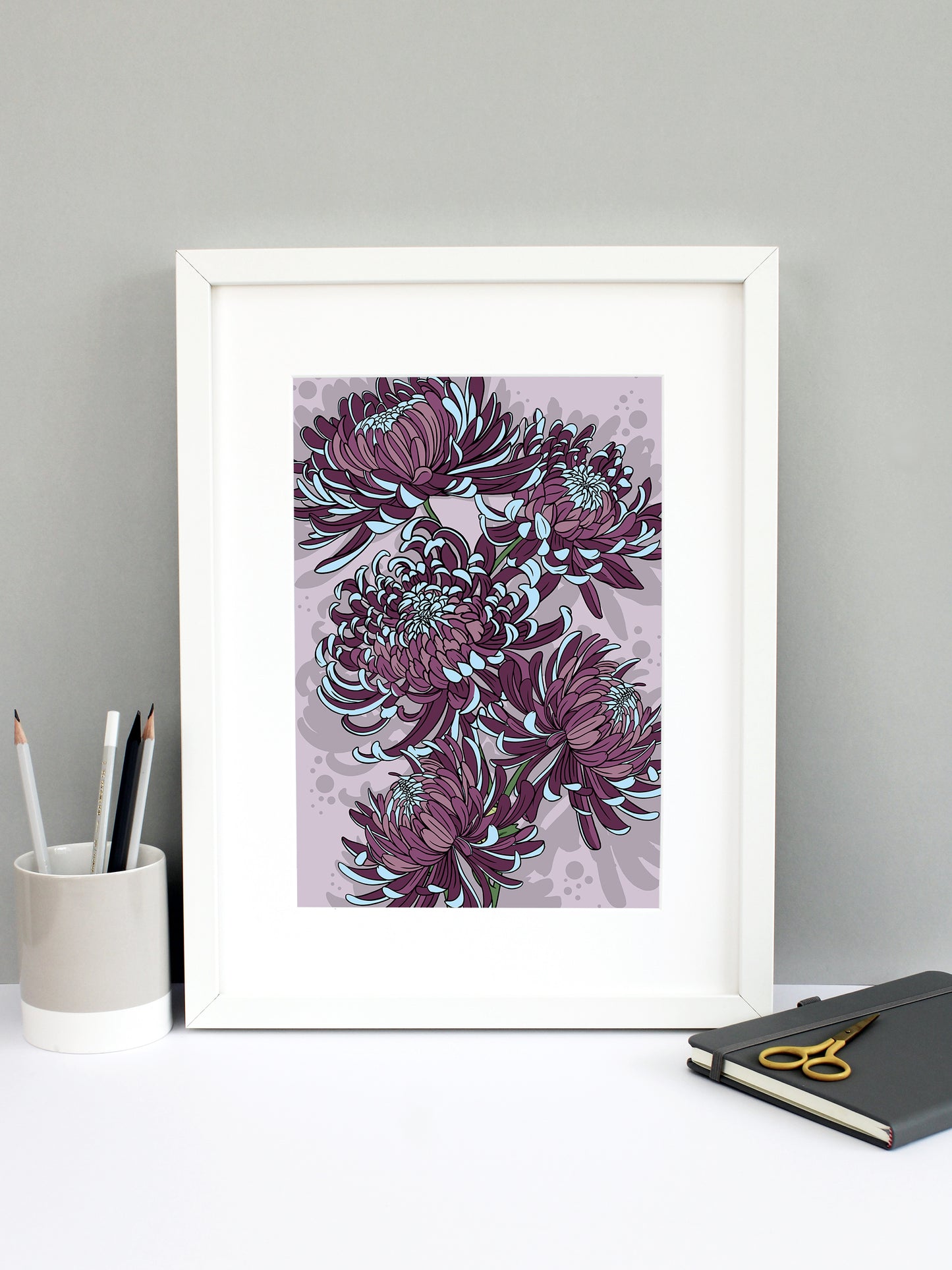 Purple Chrysanthemum Print