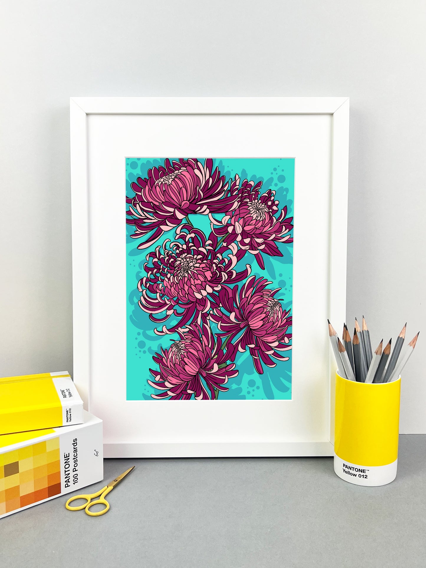 Pink Chrysanthemum Print