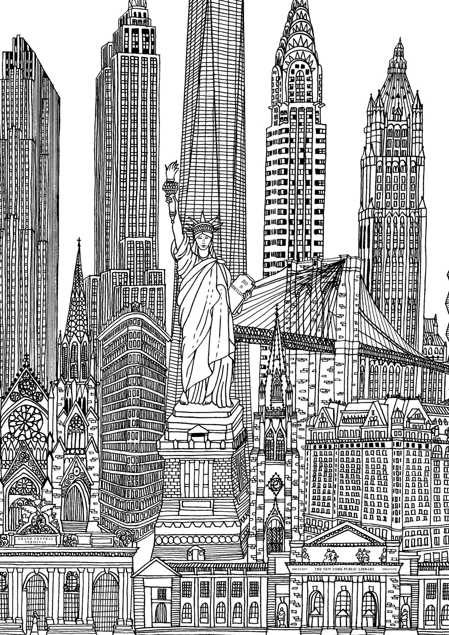 Personalised New York City Illustration Print