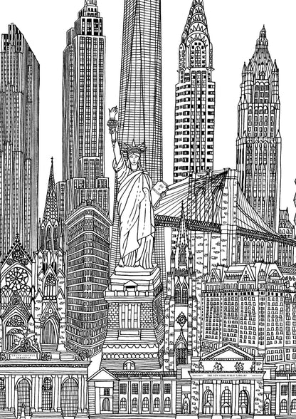 Personalised New York City Illustration Print