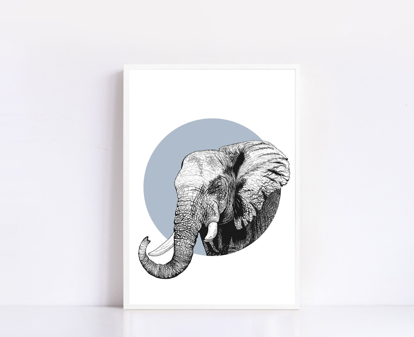 Elephant Illustration Print