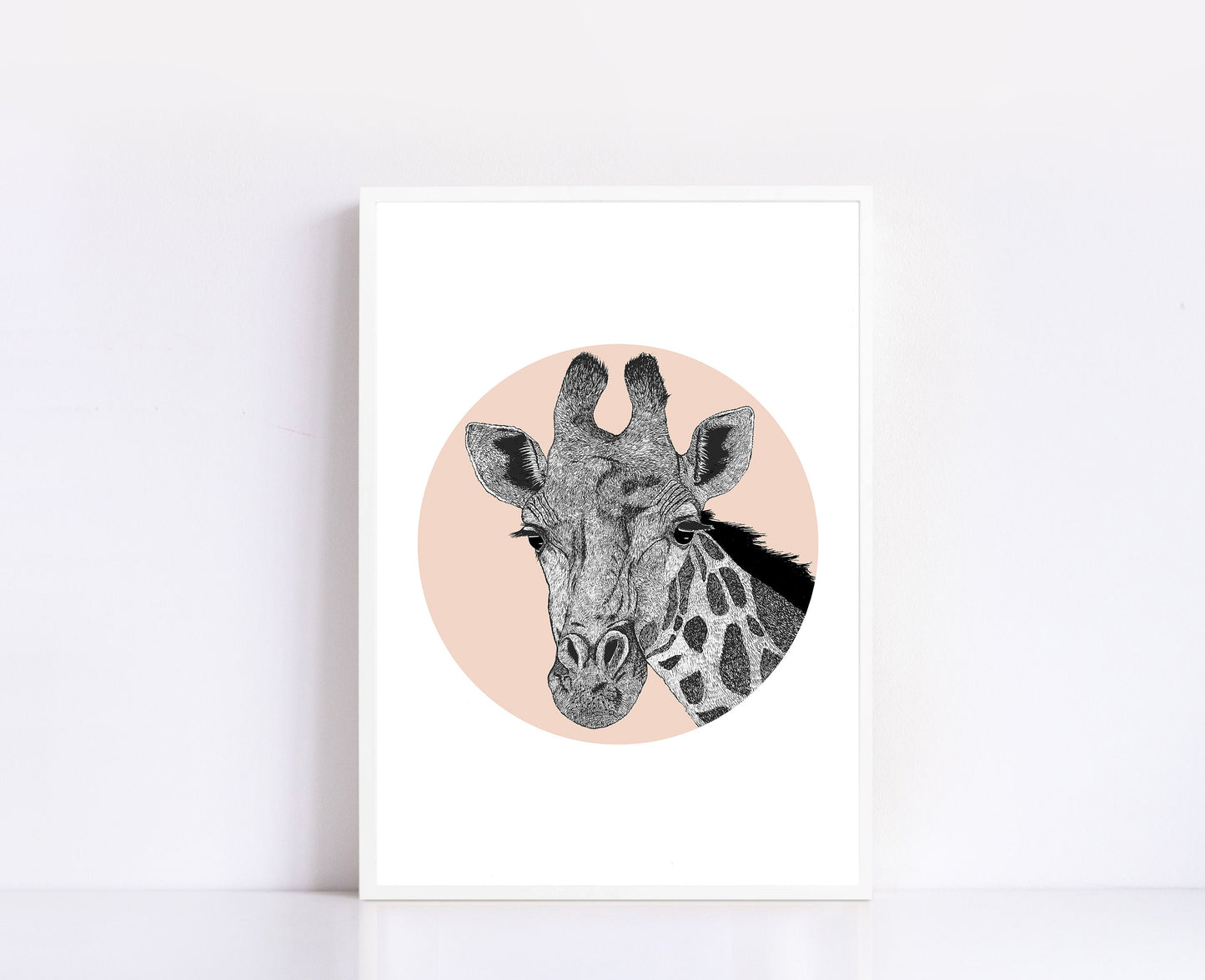 Giraffe Illustration Print
