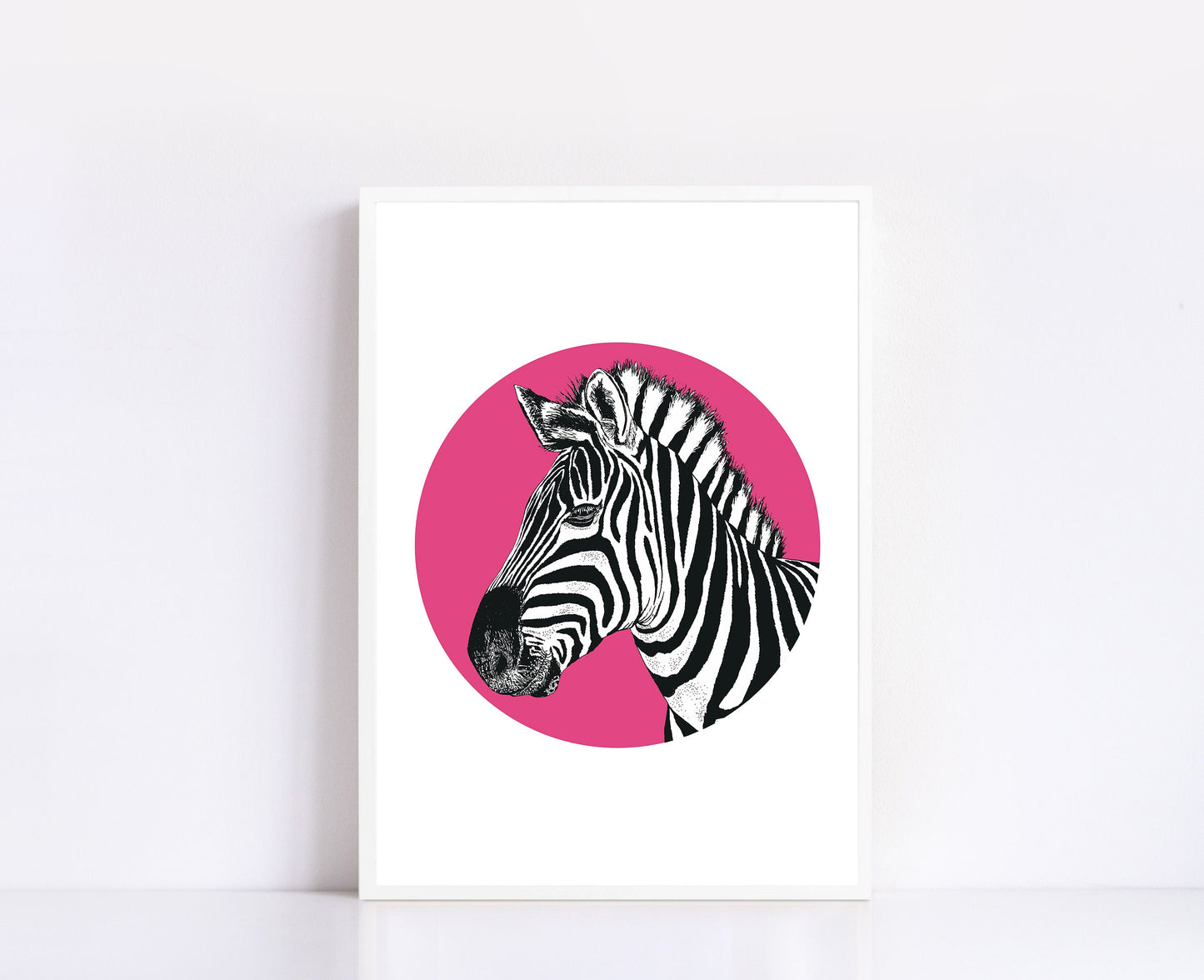 Zebra Illustration Print