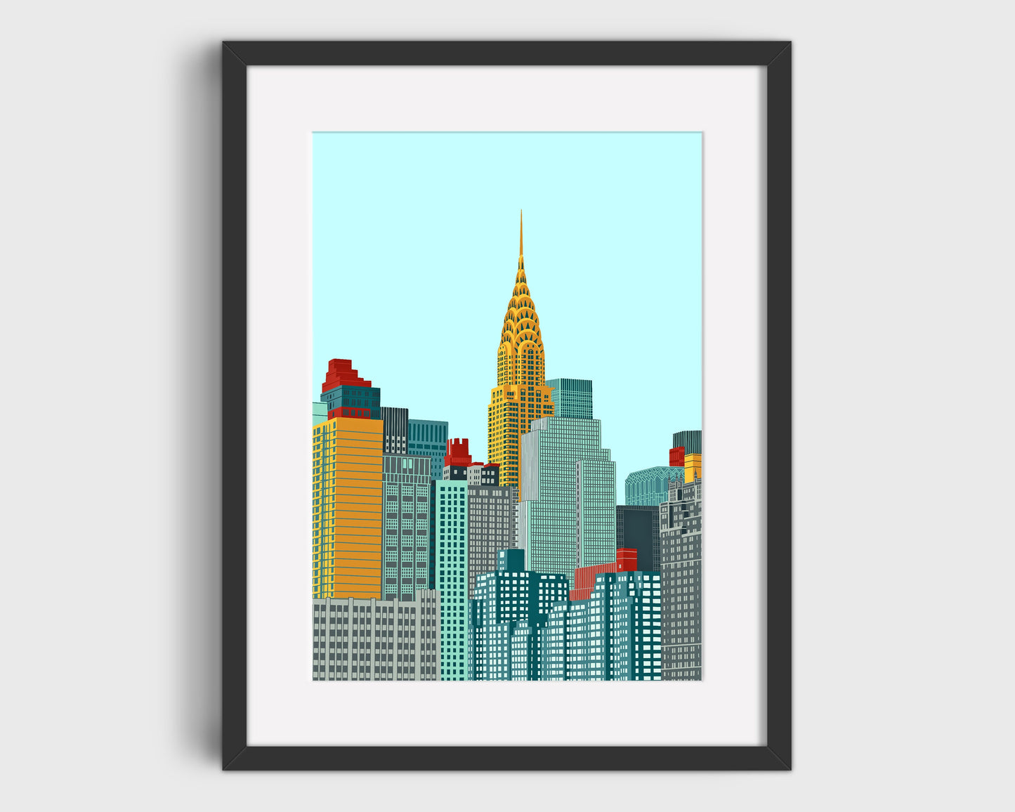 New York Chrysler Building Illustration