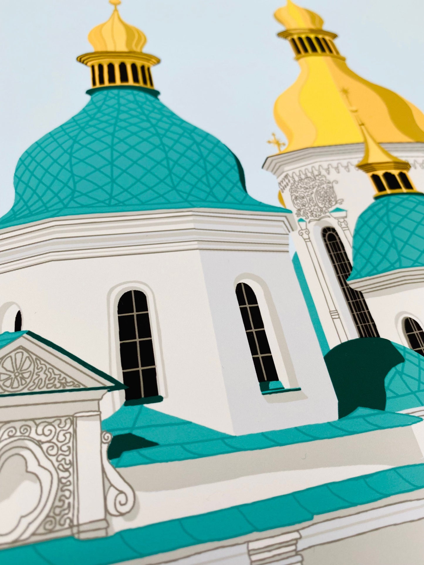 Saint Sophia Cathedral Kyiv Ukraine Illustration