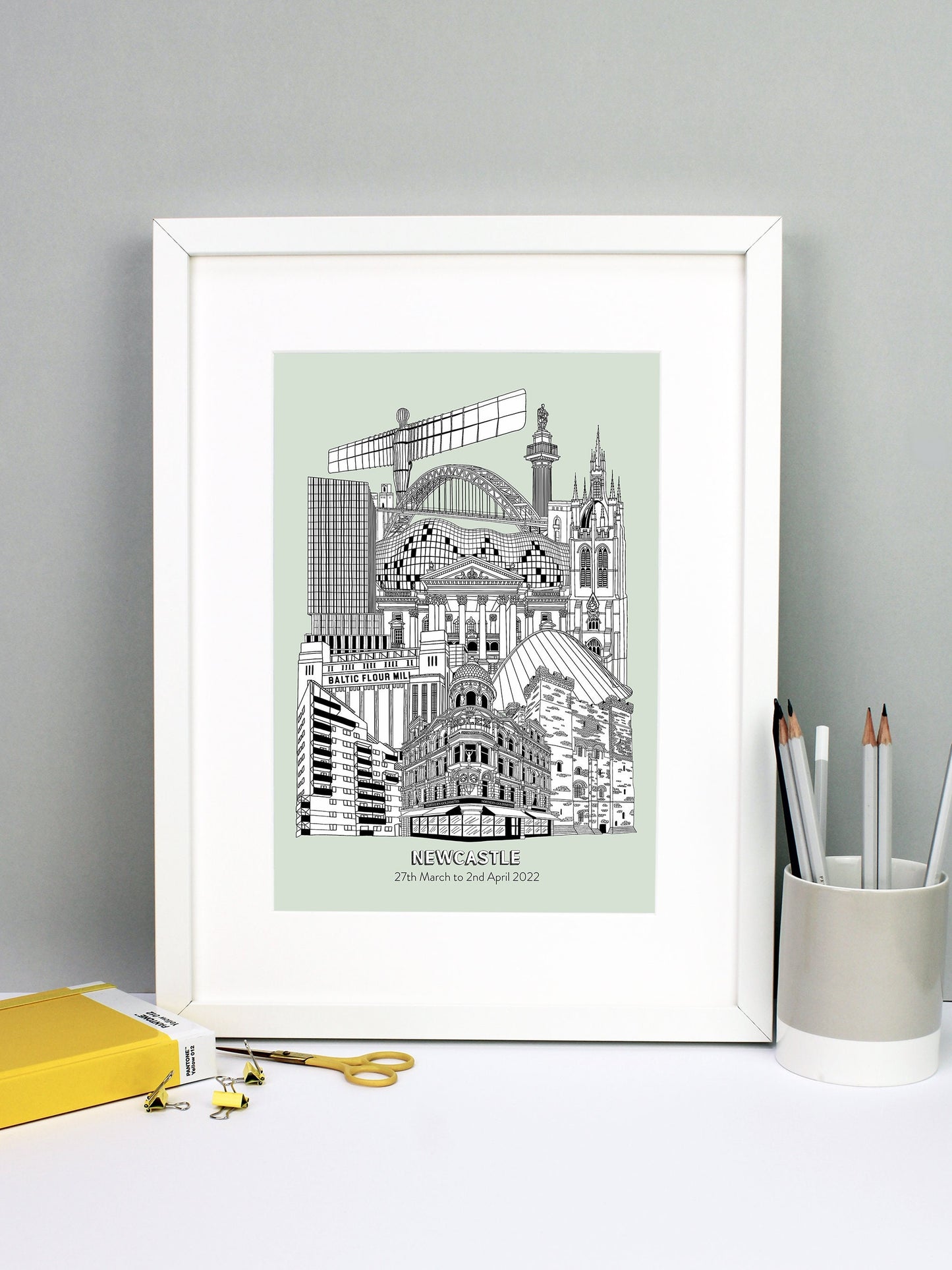 Personalised Newcastle City Illustration Print