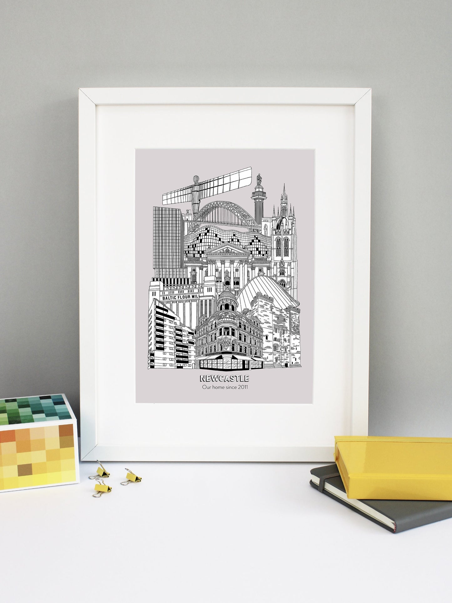 Personalised Newcastle City Illustration Print