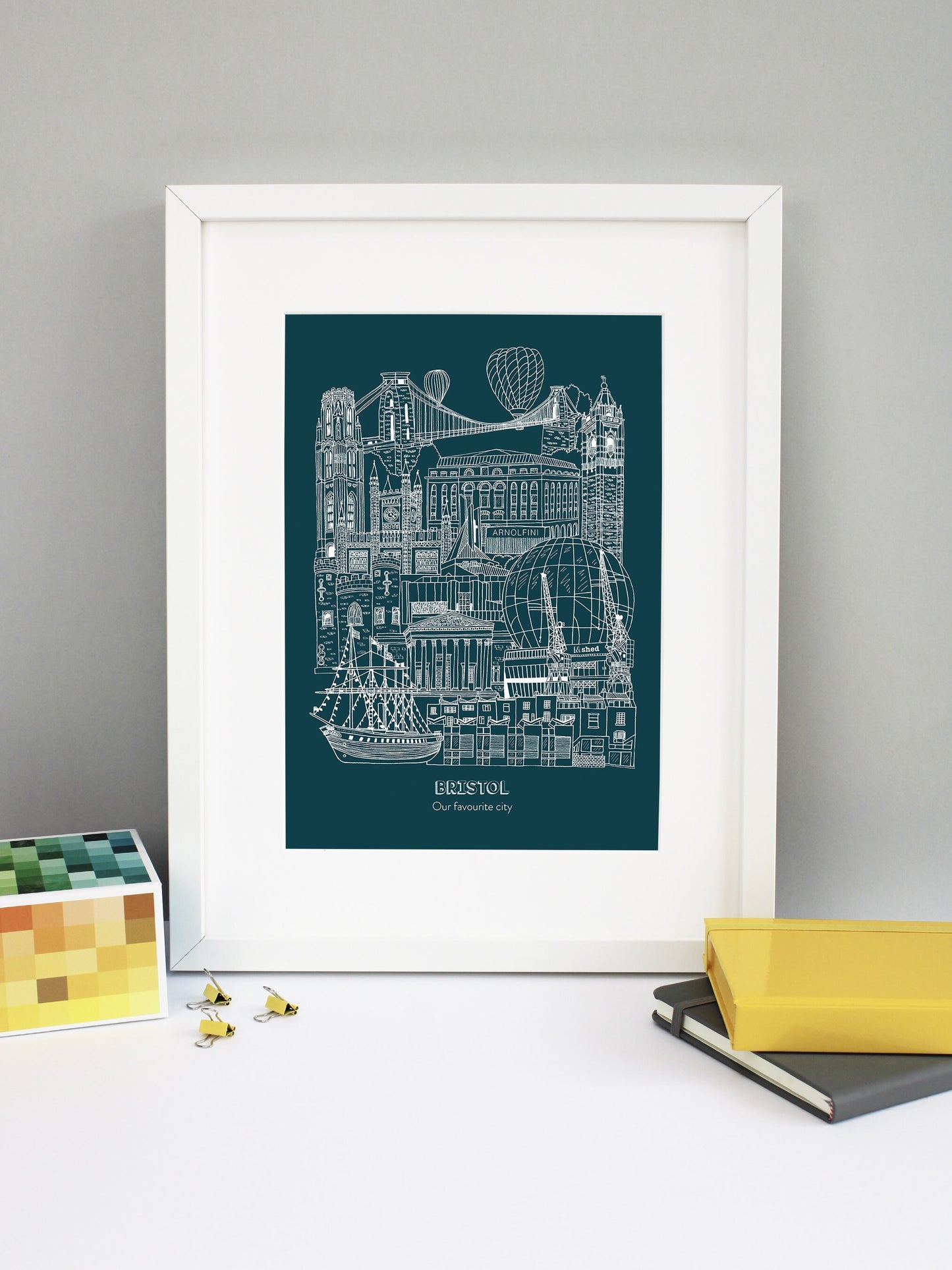 Personalised Blueprint Bristol Illustration