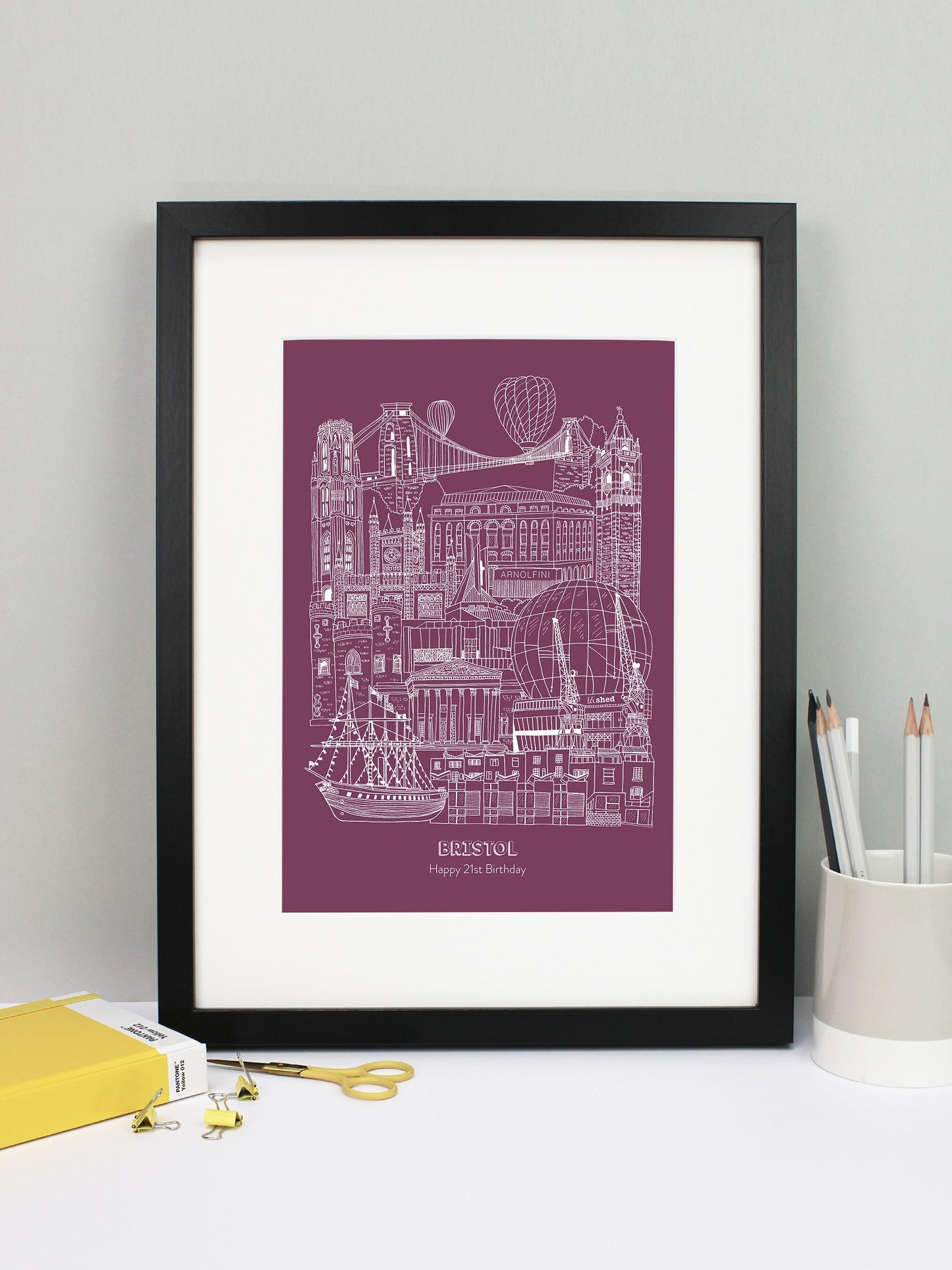 Personalised Blueprint Bristol Illustration