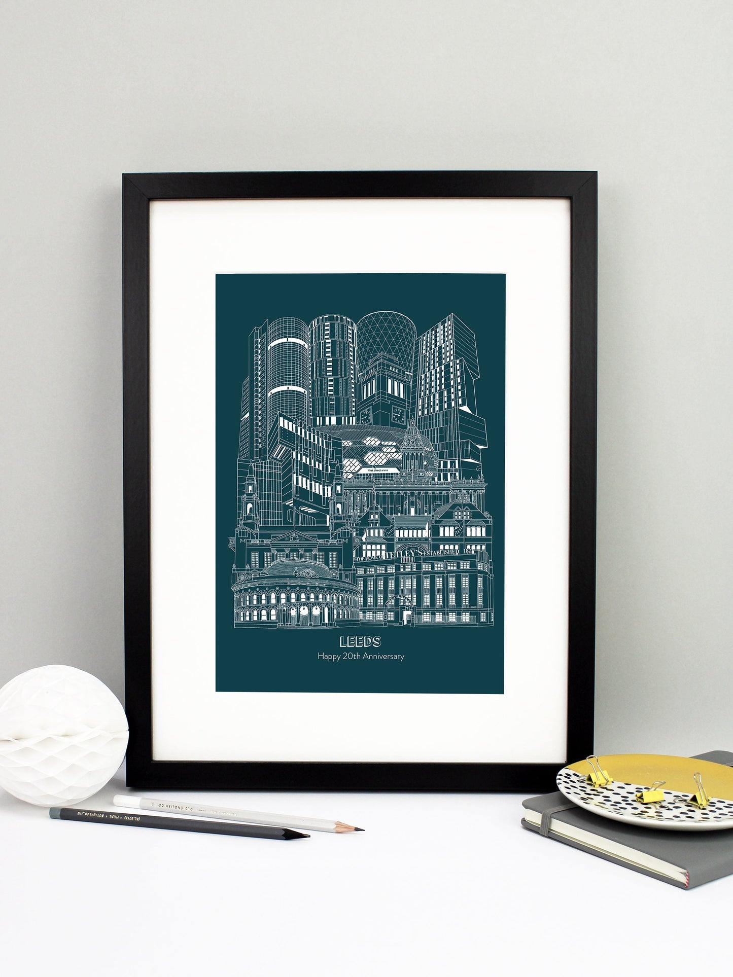 Personalised Blueprint Leeds Illustration
