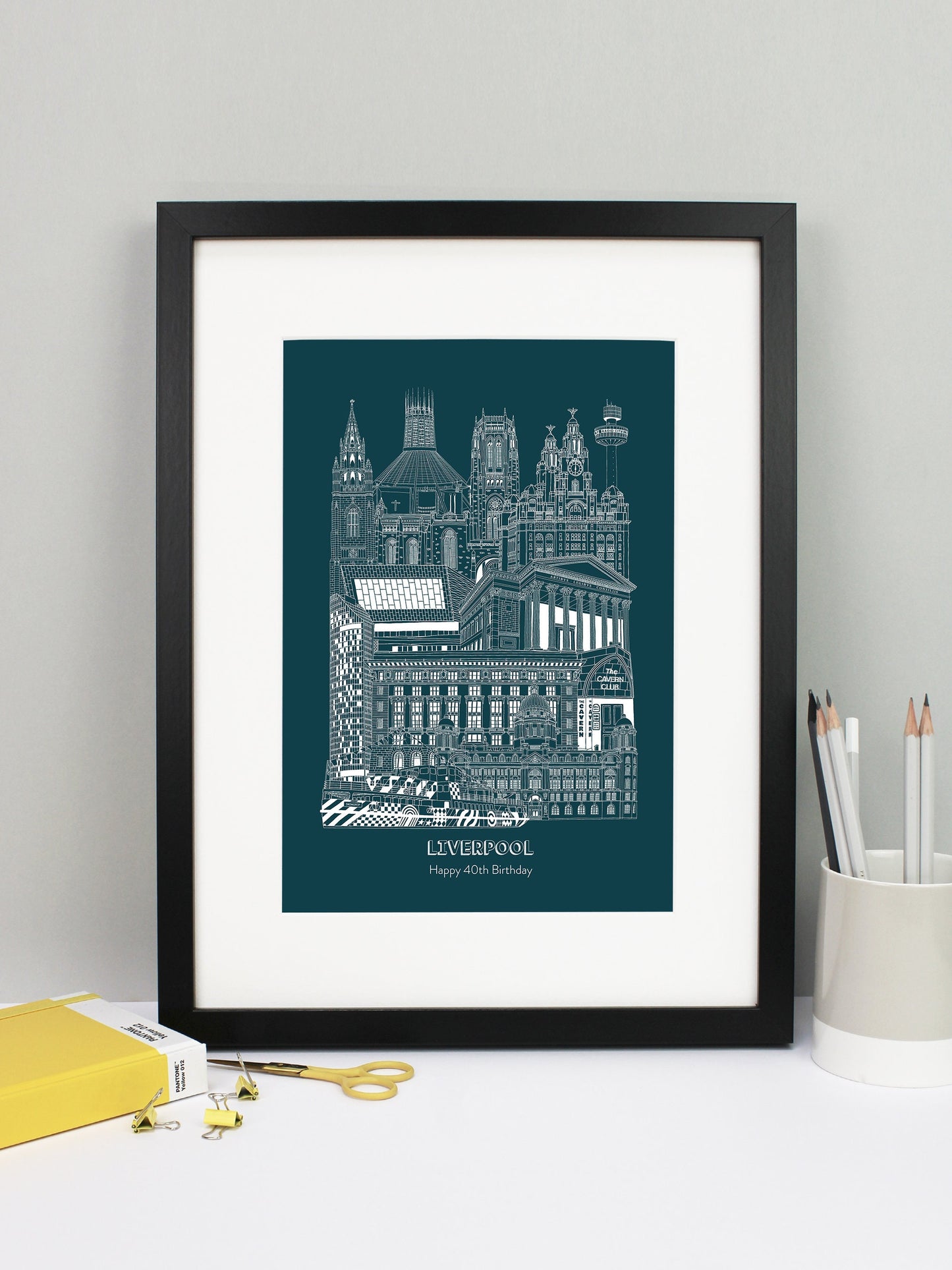 Personalised Blueprint Liverpool Illustration