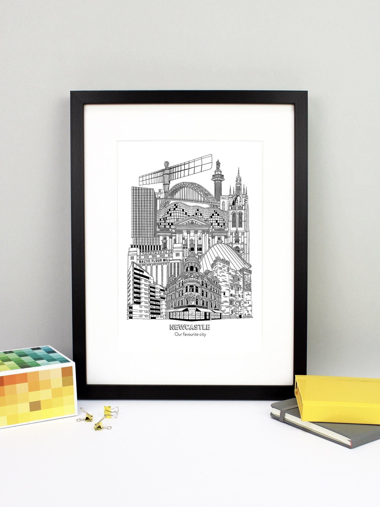 Personalised Newcastle City Illustration Print