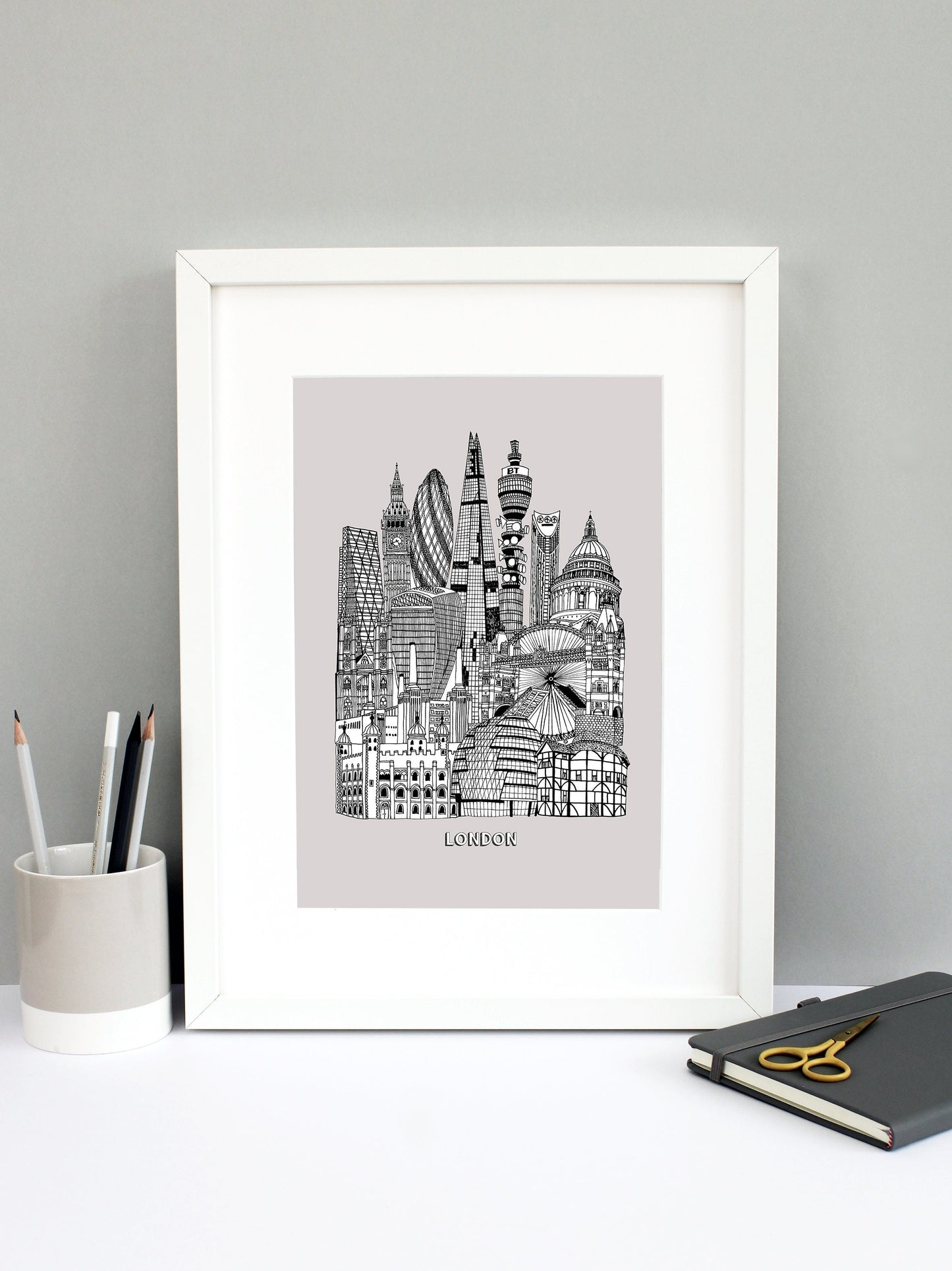 Personalised London City Illustration Print
