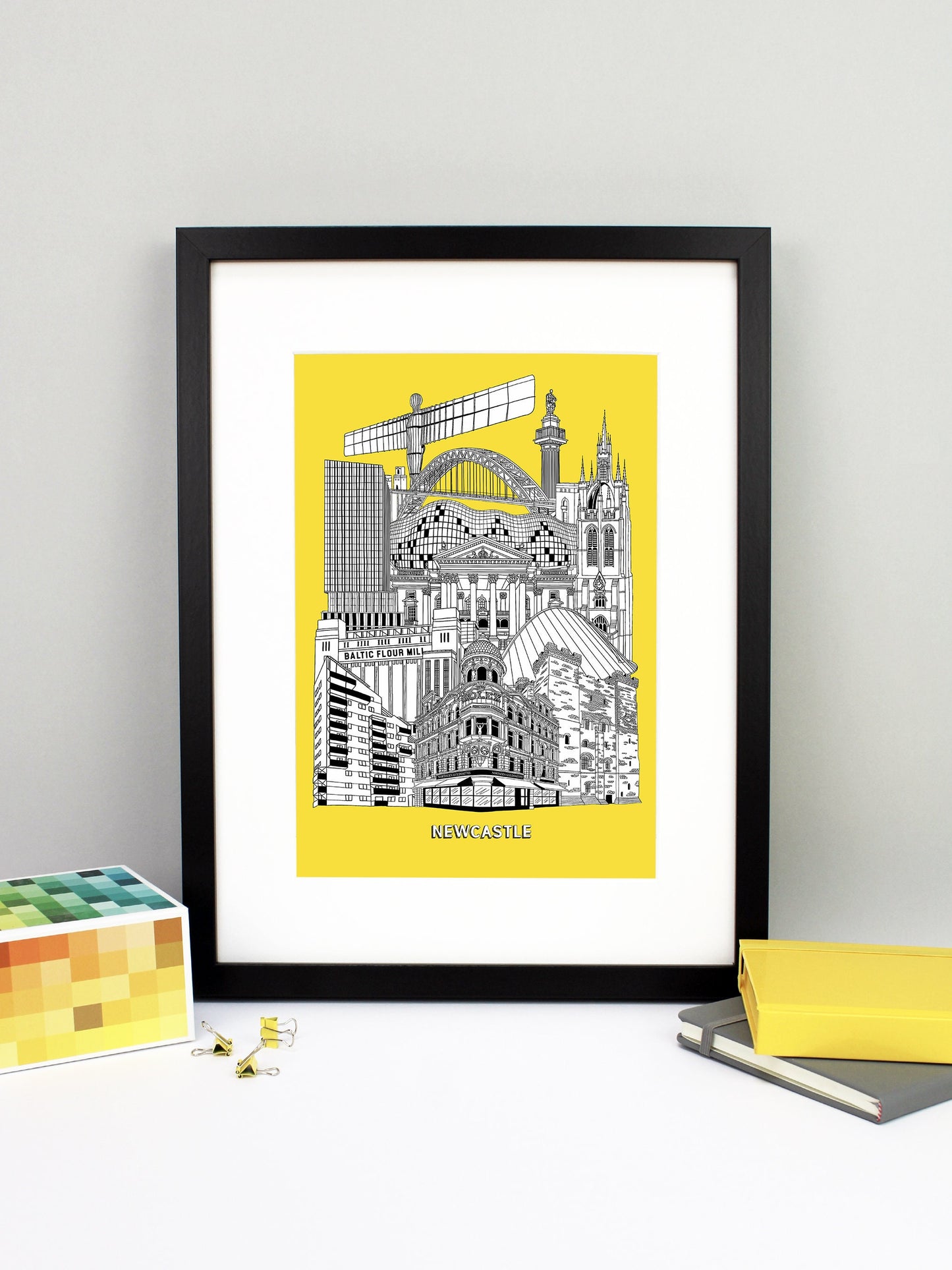 Personalised Newcastle City Illustration Print