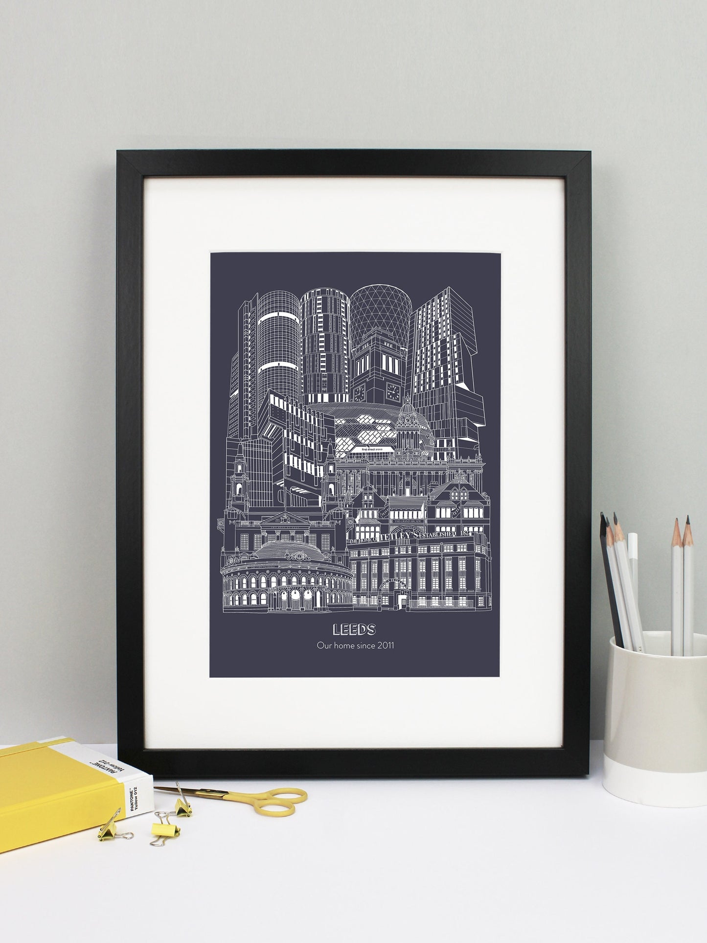Personalised Blueprint Leeds Illustration