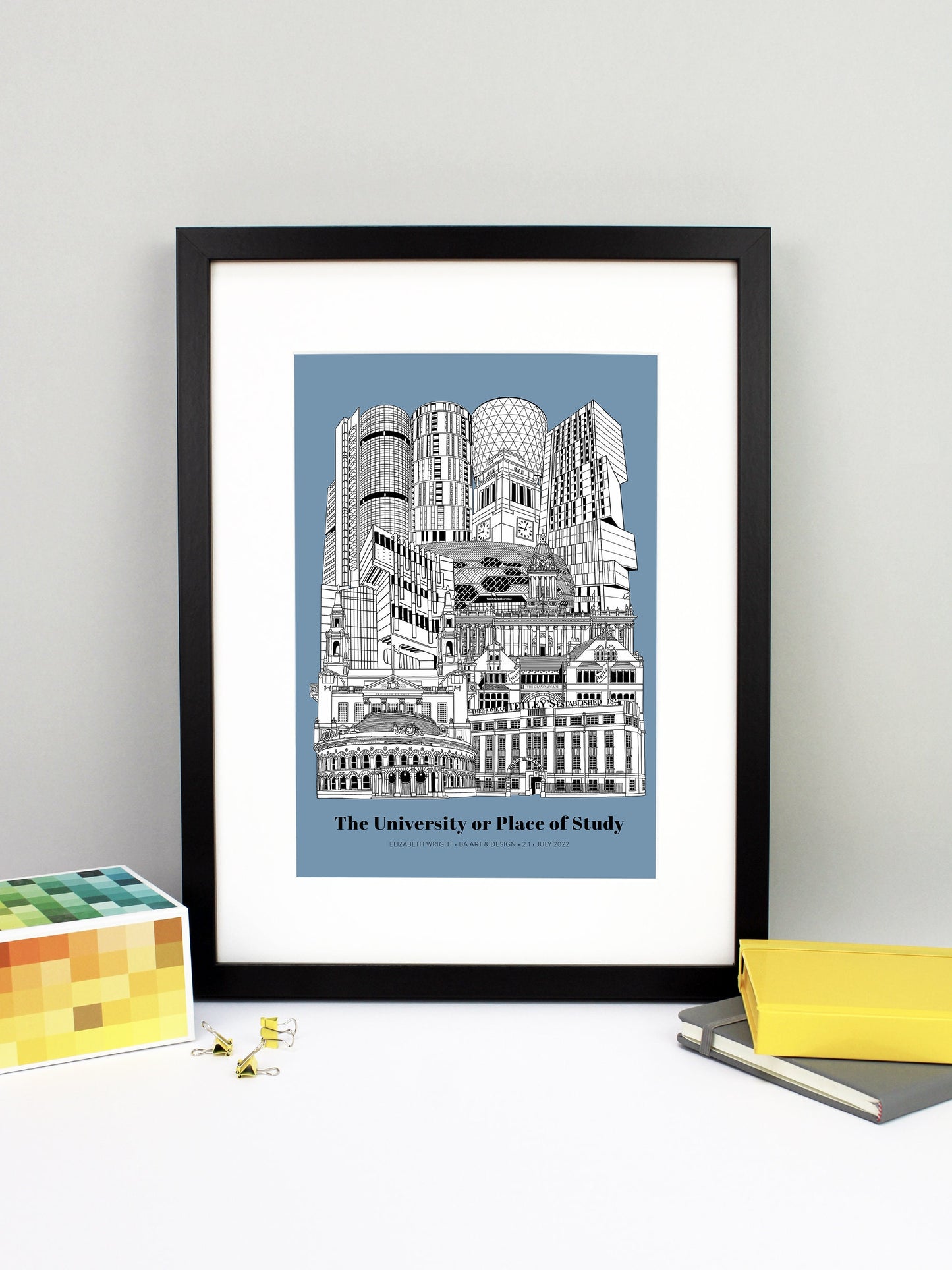 Personalised Leeds Graduation Print