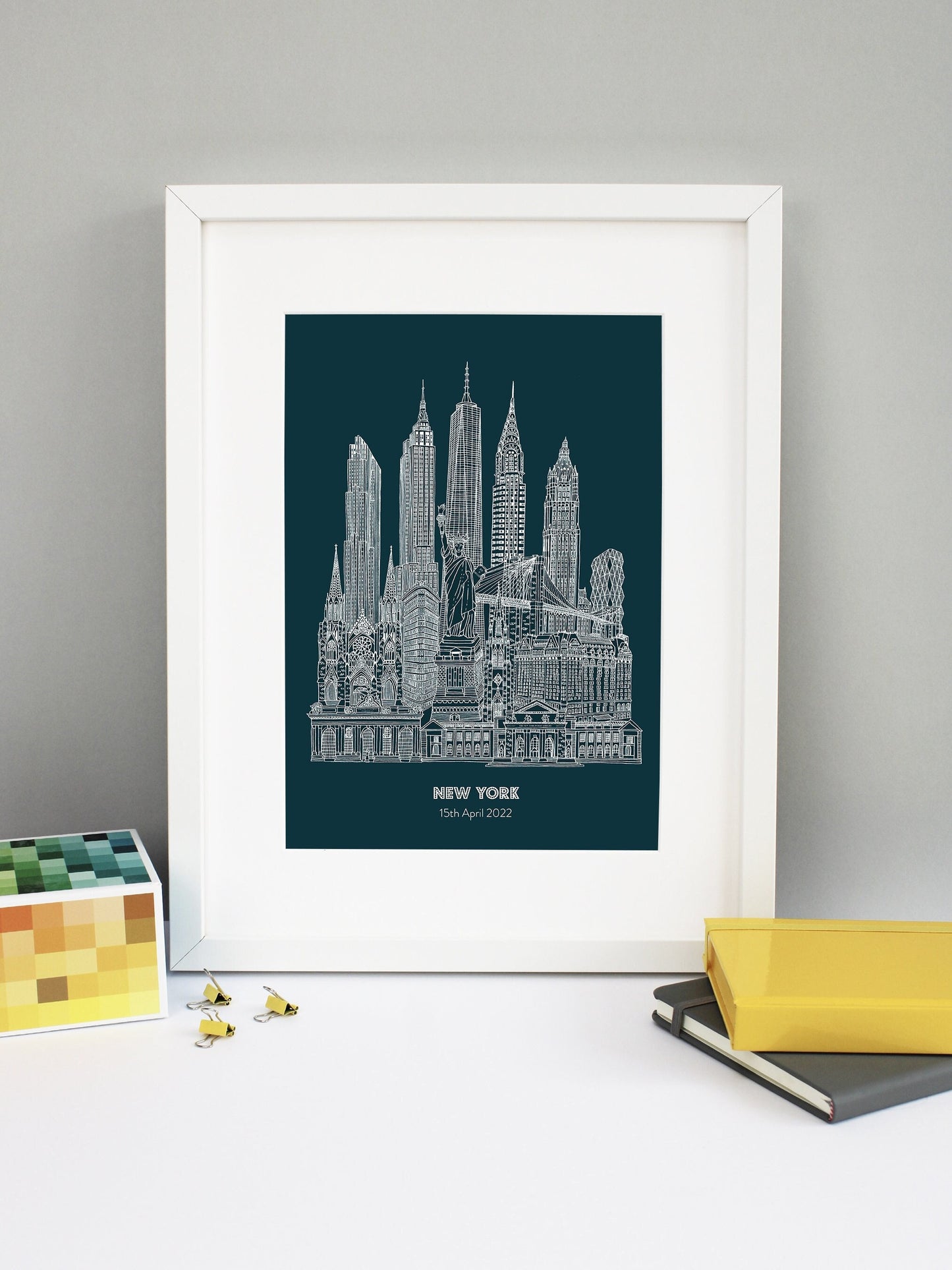 Personalised Blueprint New York Illustration