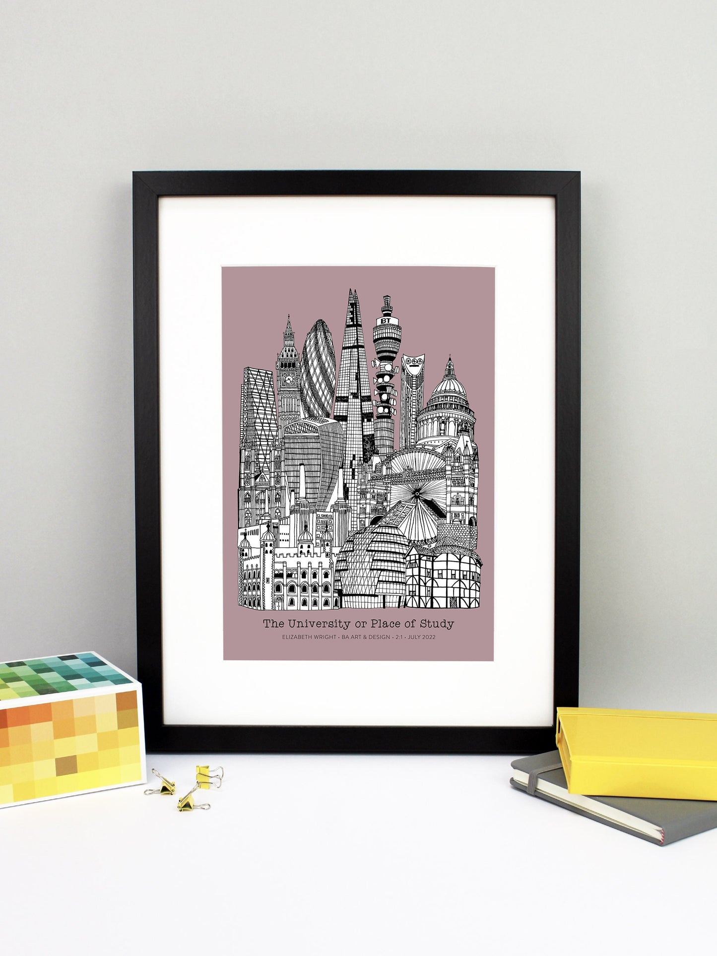 Personalised London Graduation Print