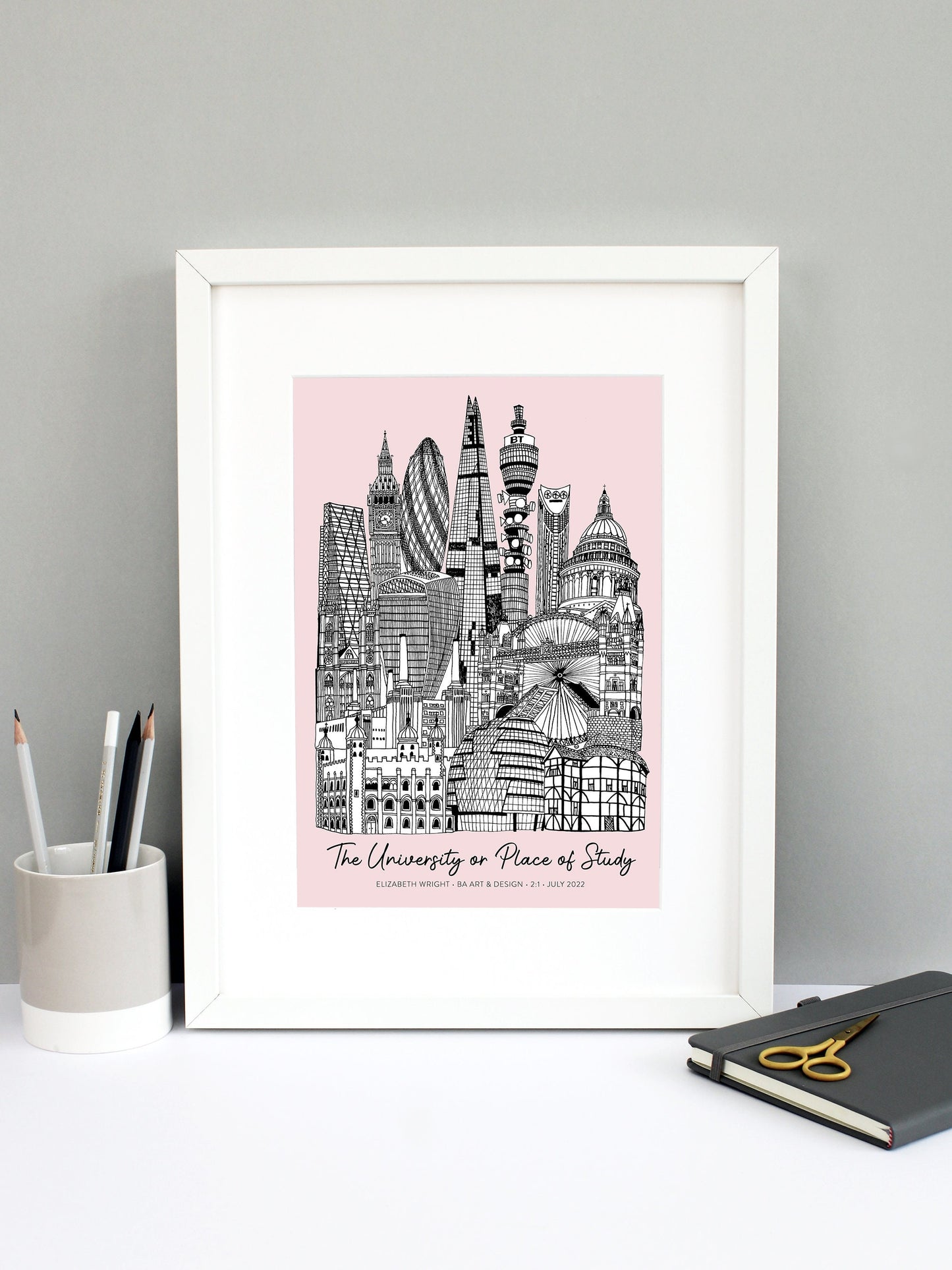 Personalised London Graduation Print