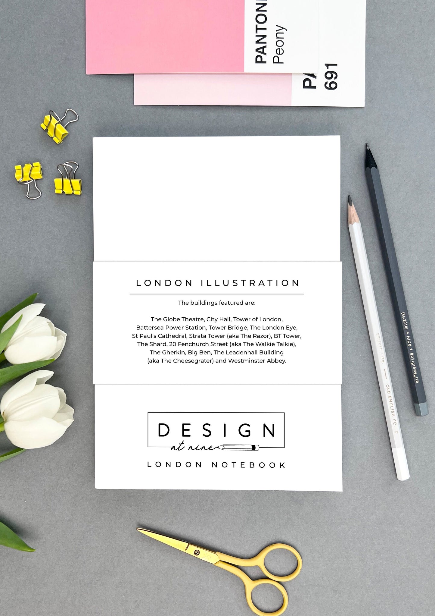 A5 London City Illustration Notebook