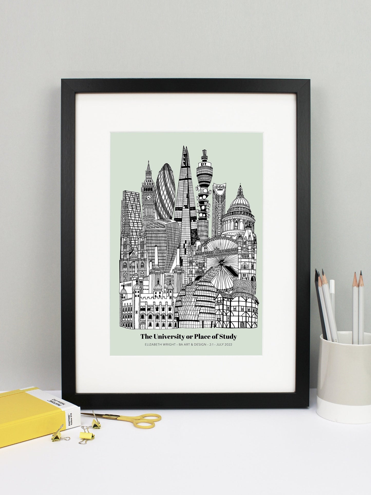 Personalised London Graduation Print