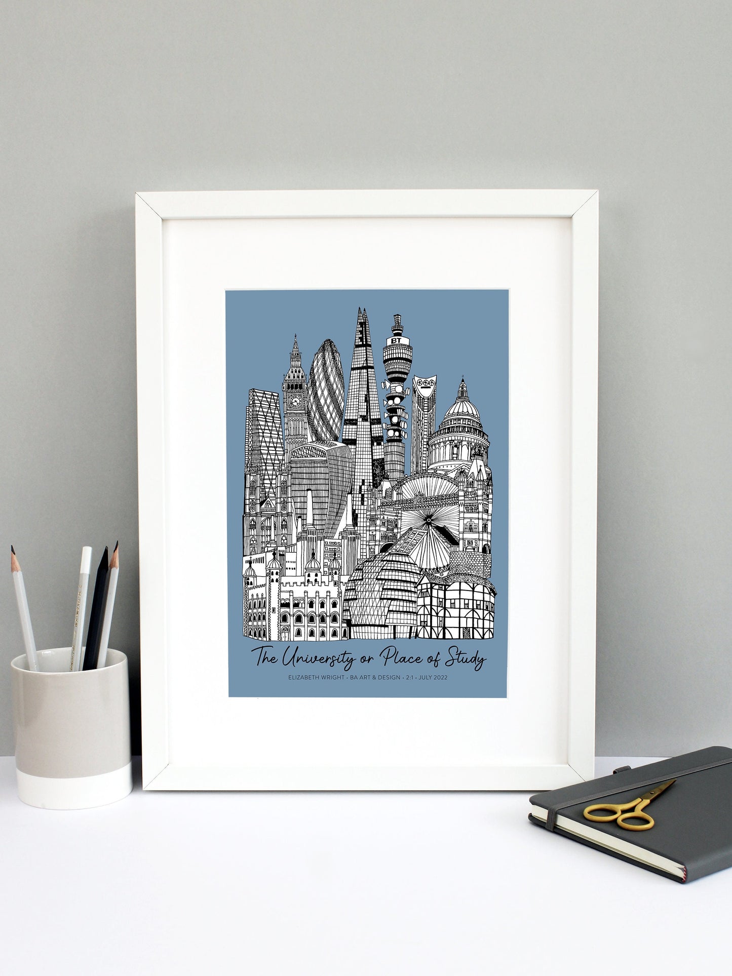 Personalised London Graduation Print