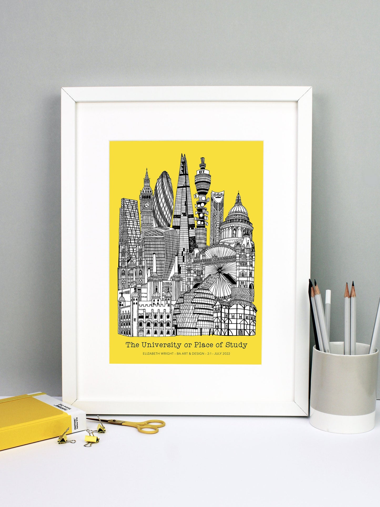 Personalised London Graduation Print