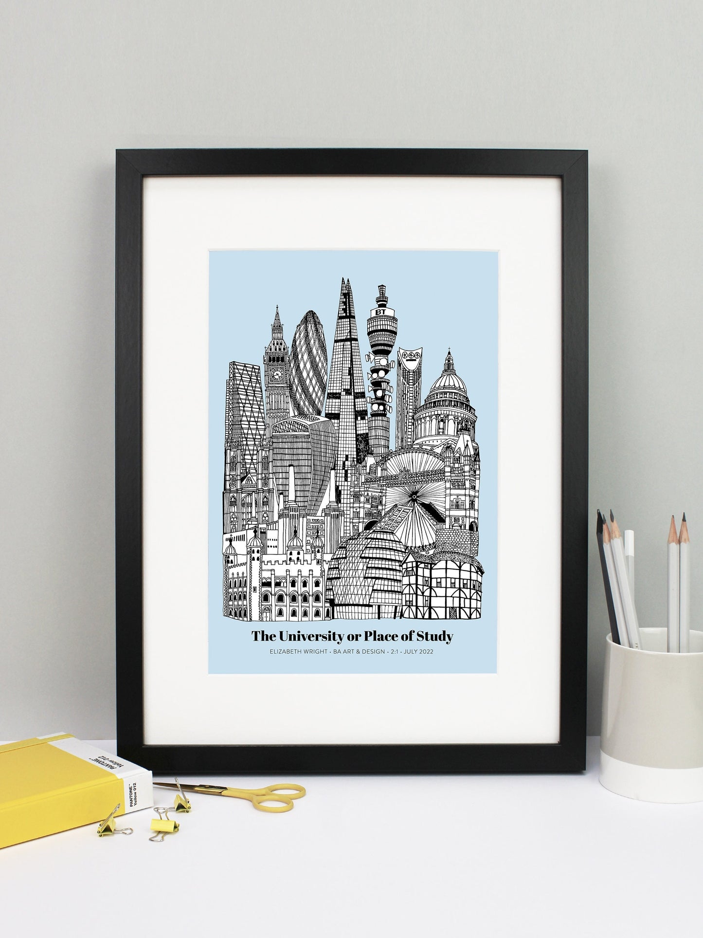 Personalised London Graduation Print