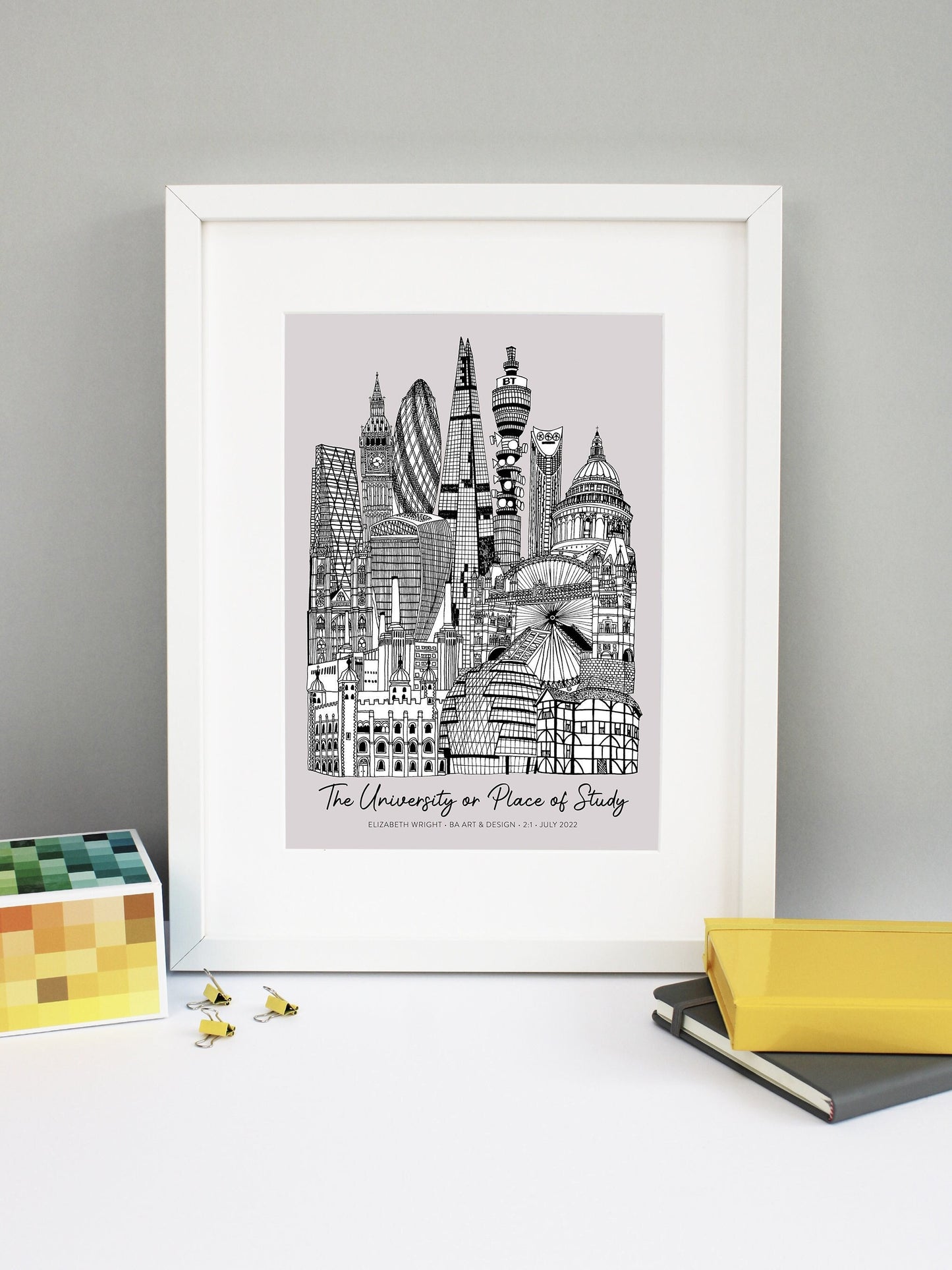 Personalised London Graduation Print