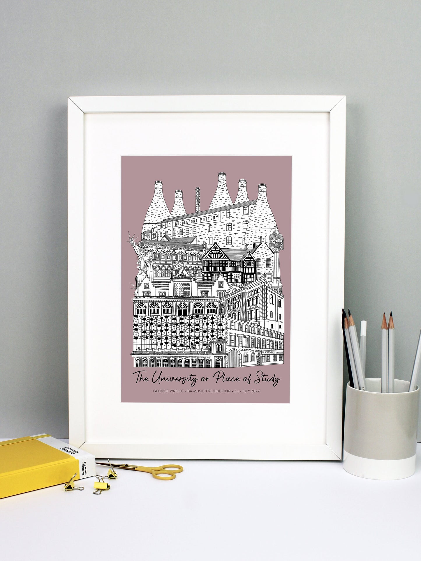 Personalised Stoke-on-Trent Graduation Print