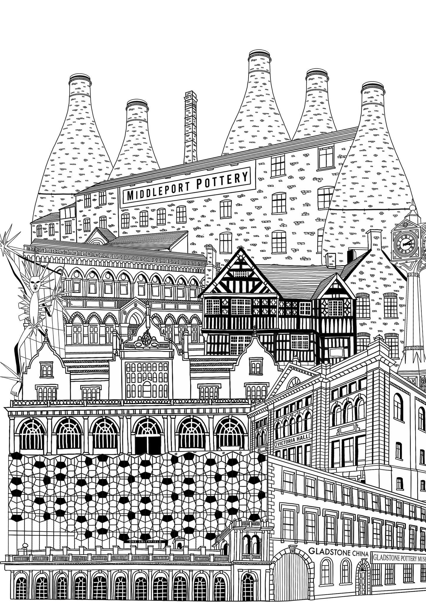 Personalised Stoke-on-Trent Graduation Print